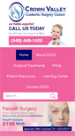 Mobile Screenshot of crownvalleycosmeticsurgery.com